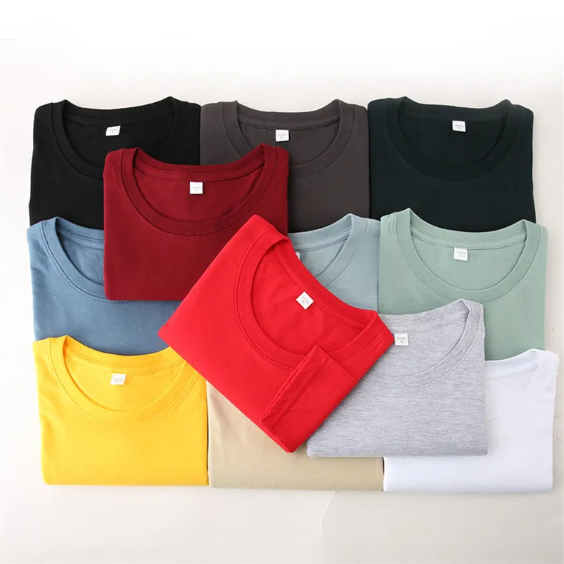 Men's 100% Cotton Long Sleeve Tee | Relaxed Fit | Sizes M–5XL