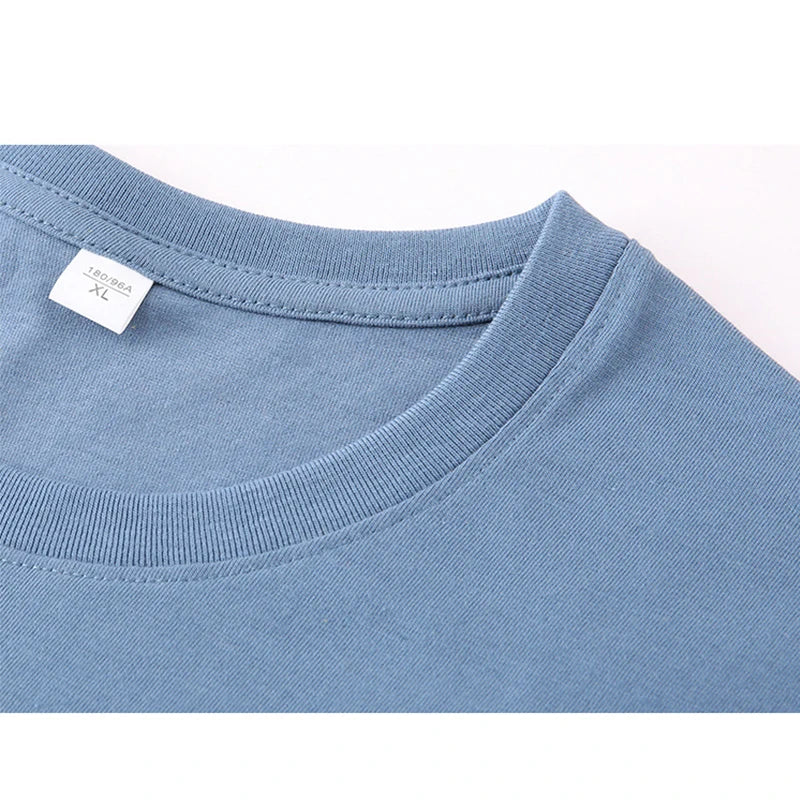 Men's 100% Cotton Long Sleeve Tee | Relaxed Fit | Sizes M–5XL